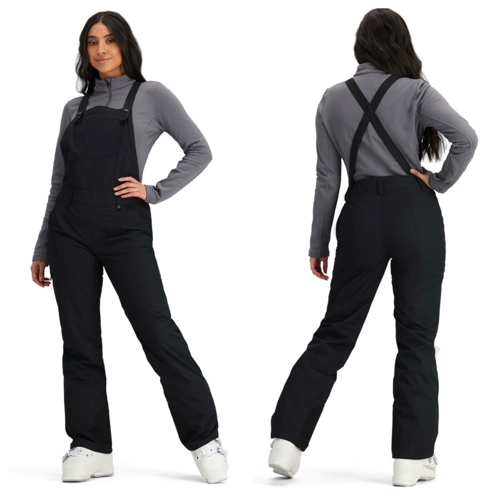 Obermeyer Malta Bib Ski Snow Bib Insulated Overalls in Black